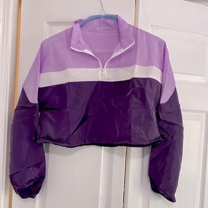 SHEIN Crop Windbreaker Jacket, one size